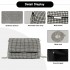 CLS2625 - Rhinestone Clutch Bag, Detachable Metal Chain Evening Bag,  Synthetic Diamond Crossbody Shoulder Handbag for Wedding Party Prom - Silver