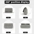 CLS2625 - Rhinestone Clutch Bag, Detachable Metal Chain Evening Bag,  Synthetic Diamond Crossbody Shoulder Handbag for Wedding Party Prom - Silver