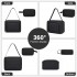 KSN2586 - 3‑teiliges Weichgepäck-Set 20 Zoll mit Kabinen-Schultertasche & Kulturbeutel, leichtes Handgepäck-Reiseset - Schwarz