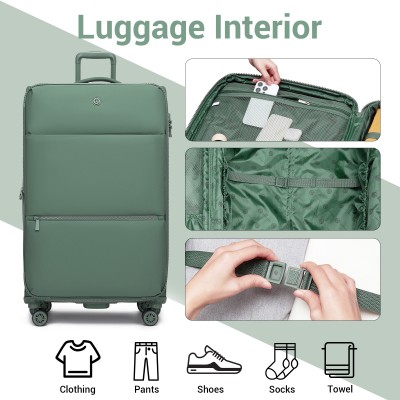 KSN2593 - 30 inch Women's Lightweight Softshell Suitcase with