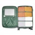 KSN2593 - 3‑teiliges erweiterbares Weichschalen-Kofferset 20/26/30 Zoll, leichte Koffer mit lautlosen Rädern und übersichtlichem Innenraum für Reisen - Grün