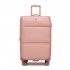 KSN2593 - 3‑teiliges erweiterbares Weichschalen-Kofferset 20/26/30 Zoll, leichte Koffer mit lautlosen Rädern und übersichtlichem Innenraum für Reisen - Rosa