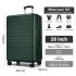 KSN2691 - 28 Zoll großer Reisegepäckkoffer, hochwertiger ABS-Hartschalenkoffer mit 360° lautlosen Rädern und sicherem Zahlenschloss - Grün