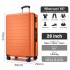 KSN2691 - 28 Zoll großer Reisegepäckkoffer, hochwertiger ABS-Hartschalenkoffer mit 360° lautlosen Rädern und sicherem Zahlenschloss - Orange