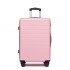 KSN2691 - 24 Zoll Reisegepäckkoffer, robuster ABS-Hartschalenkoffer mit 360° lautlosen Rollen und sicherem Zahlenschloss - Rosa