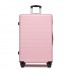 KSN2691 - 28 Zoll großer Reisegepäckkoffer, hochwertiger ABS-Hartschalenkoffer mit 360° lautlosen Rädern und sicherem Zahlenschloss - Rosa