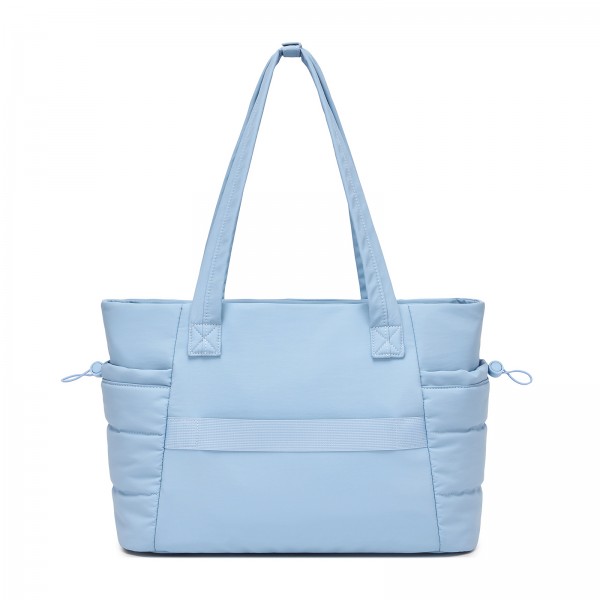 TVN2621 - 2-Piece Women's Tote Bag Set, Water Repellent Handbag with Laptop Compartment for Commute Travel And Outings - Blue