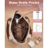 TVN2621 - 2-Piece Women's Tote Bag Set, Water Repellent Handbag with Laptop Compartment for Commute Travel And Outings - Beige And Brown