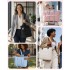 TVN2621 - 2-Piece Women's Tote Bag Set, Water Repellent Handbag with Laptop Compartment for Commute Travel And Outings - Beige And Brown