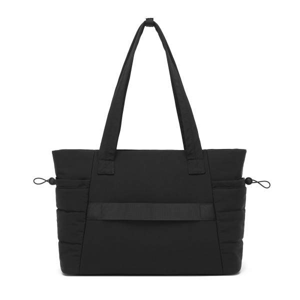 TVN2621 - 2-Piece Women's Tote Bag Set, Water Repellent Handbag with Laptop Compartment for Commute Travel And Outings - Black