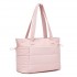 TVN2621 - 2-Piece Women's Tote Bag Set, Water Repellent Handbag with Laptop Compartment for Commute Travel And Outings - Pink