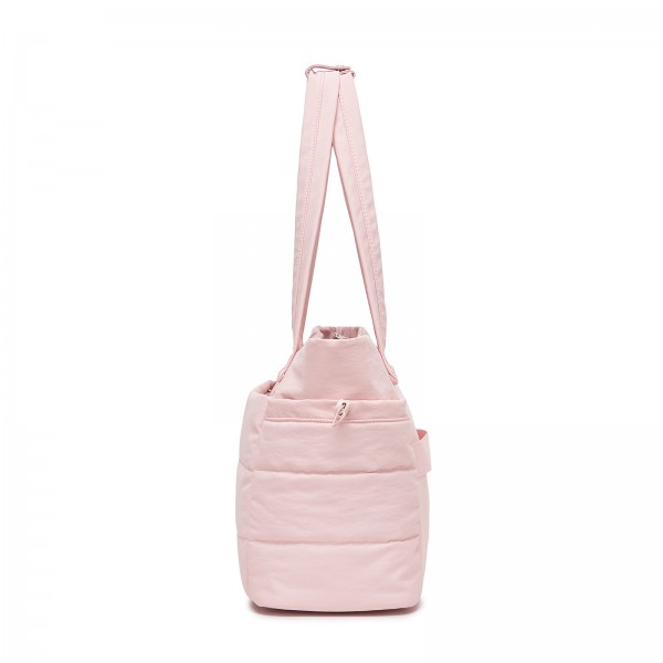TVN2621 - 2-Piece Women's Tote Bag Set, Water Repellent Handbag with Laptop Compartment for Commute Travel And Outings - Pink
