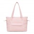 TVN2621 - 2-Piece Women's Tote Bag Set, Water Repellent Handbag with Laptop Compartment for Commute Travel And Outings - Pink