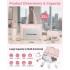 TVN2621 - 2-Piece Women's Tote Bag Set, Water Repellent Handbag with Laptop Compartment for Commute Travel And Outings - Pink