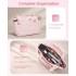 TVN2621 - 2-Piece Women's Tote Bag Set, Water Repellent Handbag with Laptop Compartment for Commute Travel And Outings - Pink