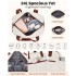 TVN2622 - 24L Lightweight Quilted Women’s Travel Bag Set with Shoe Compartment for Gym Maternity Commute - Beige And Brown