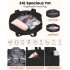 TVN2622 - 24L Lightweight Quilted Women’s Travel Bag Set with Shoe Compartment for Gym Maternity Commute - Black